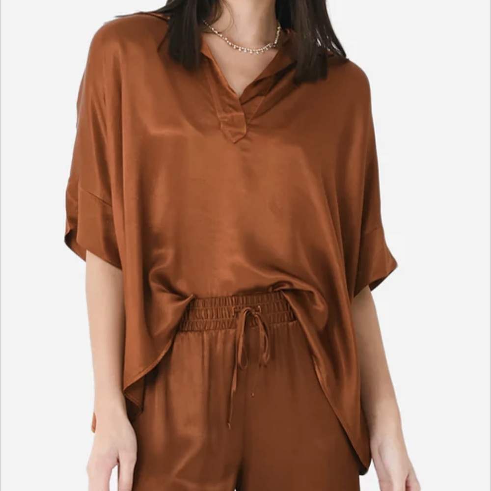 Stark X Provance Top In Deep Copper Women's Size Small